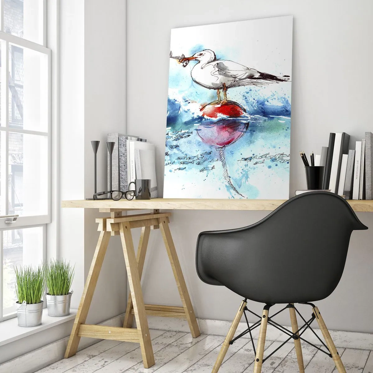 Obraz na skle - Vydarený rybolov - 70x100 cm