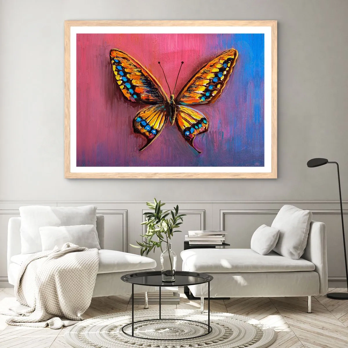 Plagát v ráme zo svetlého duba - Klenot prírody - 100x70 cm