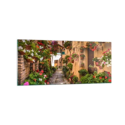 Obraz na skle - Talianske zákutie - 120x50 cm