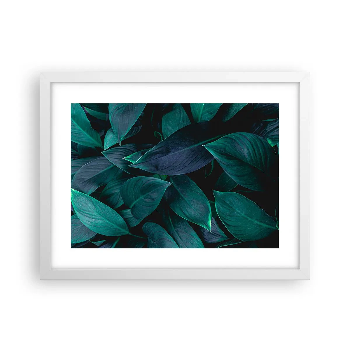 Plagát v bielom ráme - Zeleň sama o sebe - 40x30 cm