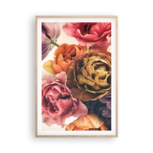 Plagát v ráme zo svetlého duba - Oslava života - 61x91 cm