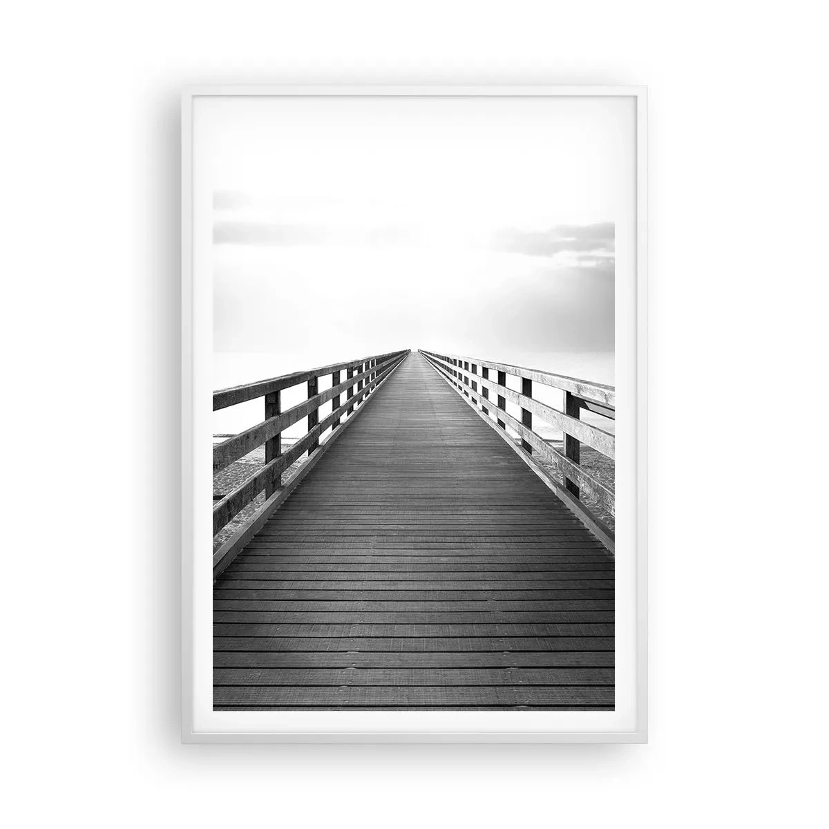 Plagát v bielom ráme - Do diaľky… - 70x100 cm