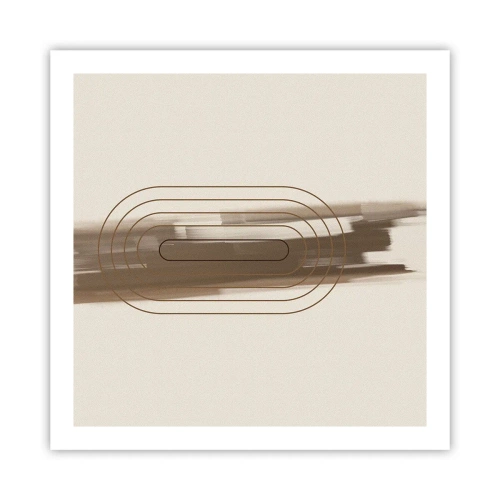 Plagát - Závan šedej - 60x60 cm