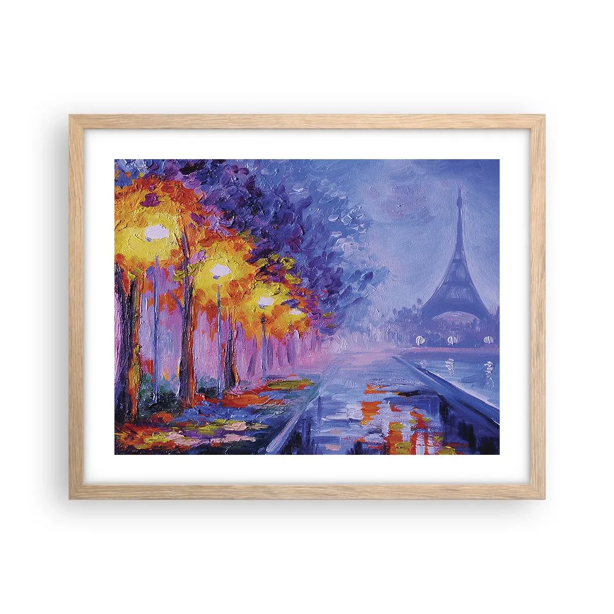 Plagát v ráme zo svetlého duba - Prechádzka snov - 50x40 cm