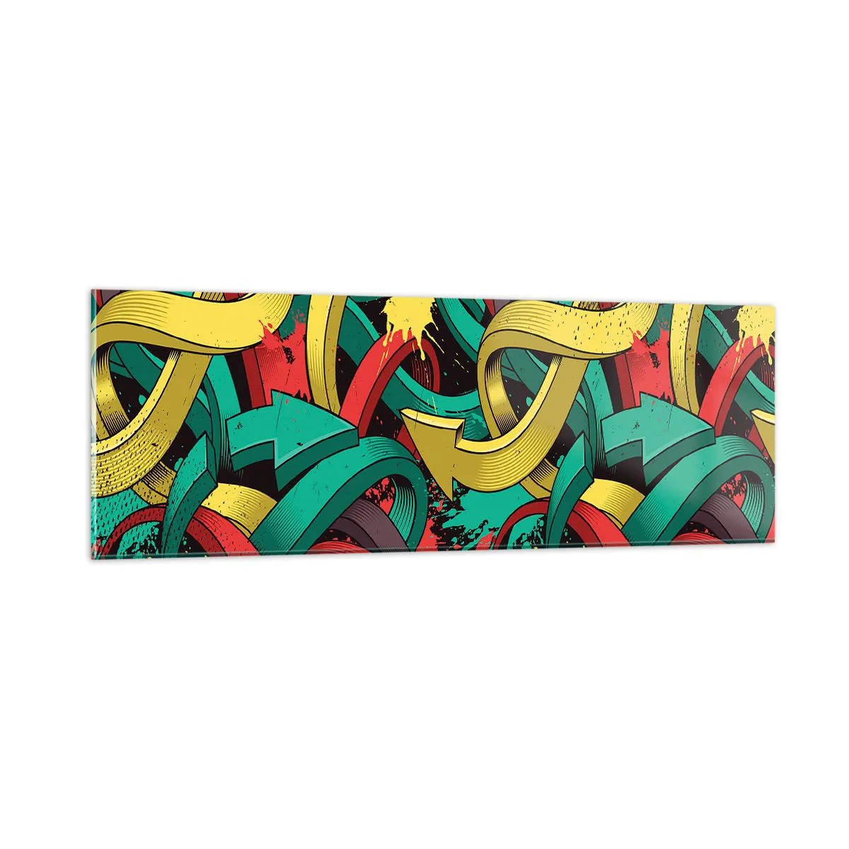 Obraz na skle - Kadiaľ do cieľa? - 90x30 cm