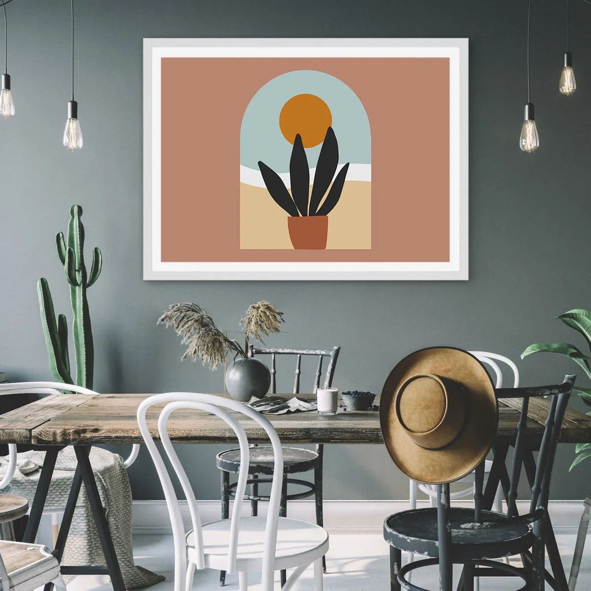 Plagát v bielom ráme - Malé radosti - 91x61 cm