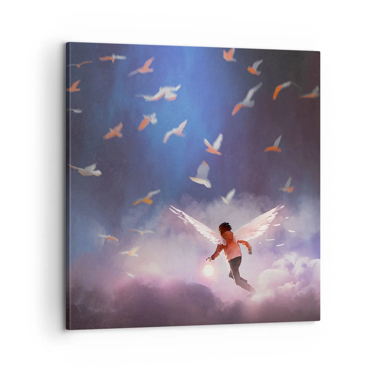 Obraz na plátne - Treba mať odvahu a predstavivosť - 60x60 cm