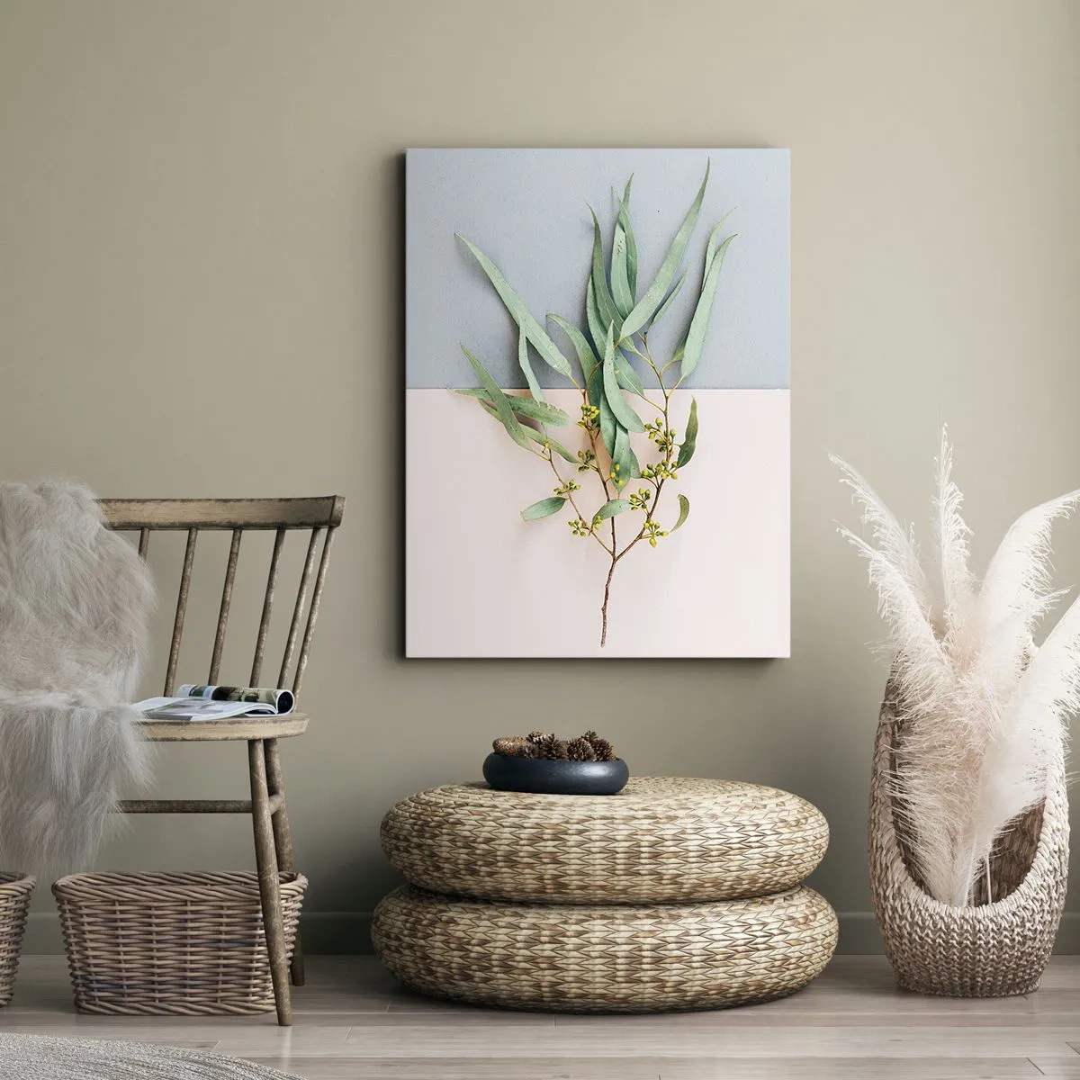 Obraz na plátne - Pastelová jemnosť - 45x80 cm