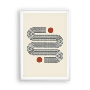 Plagát v bielom ráme - Od začiatku do konca - 70x100 cm