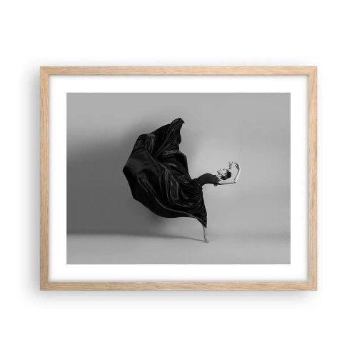 Plagát v ráme zo svetlého duba - Okrídlený hudbou - 50x40 cm