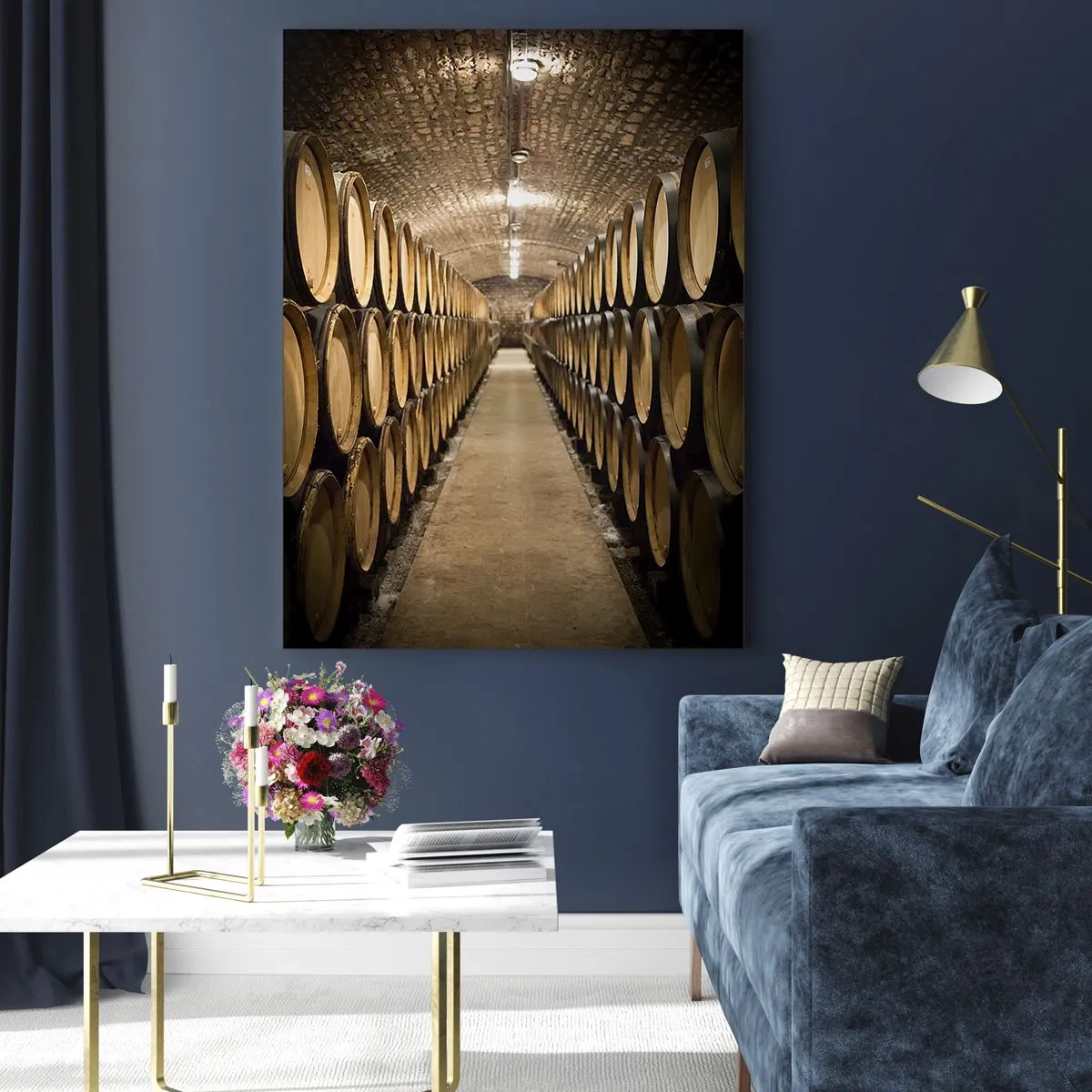 Obraz na skle - V murovanej pivnici - 70x100 cm