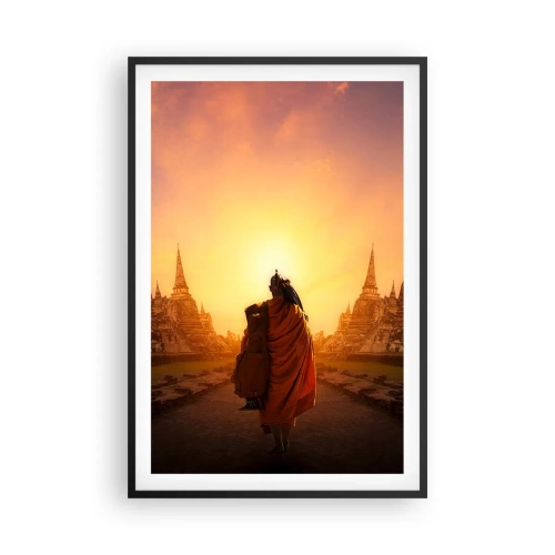 Plagát v čiernom ráme - V kľude večnosťou - 61x91 cm