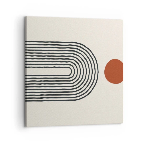 Obraz na plátne - Magnetizmus tvarov a farieb - 60x60 cm