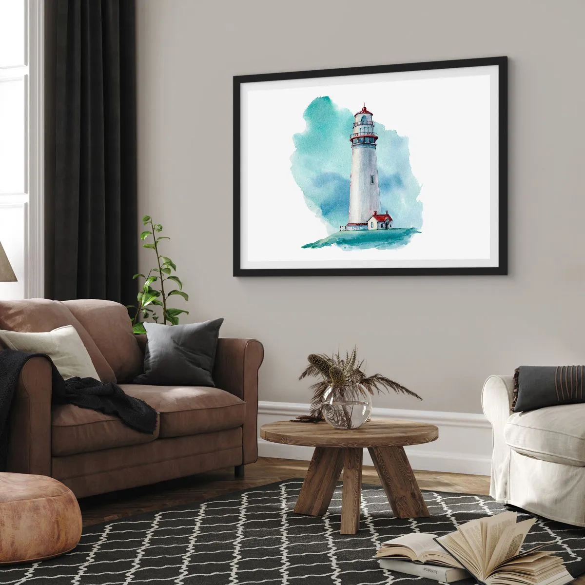 Plagát v čiernom ráme - Nežná sestra blankytu - 50x40 cm