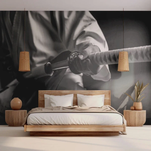 Fototapeta Premium Canvas - Duša bojovníka - Samurajský meč, Japonsko, Bojové umenia - 150x105 cm