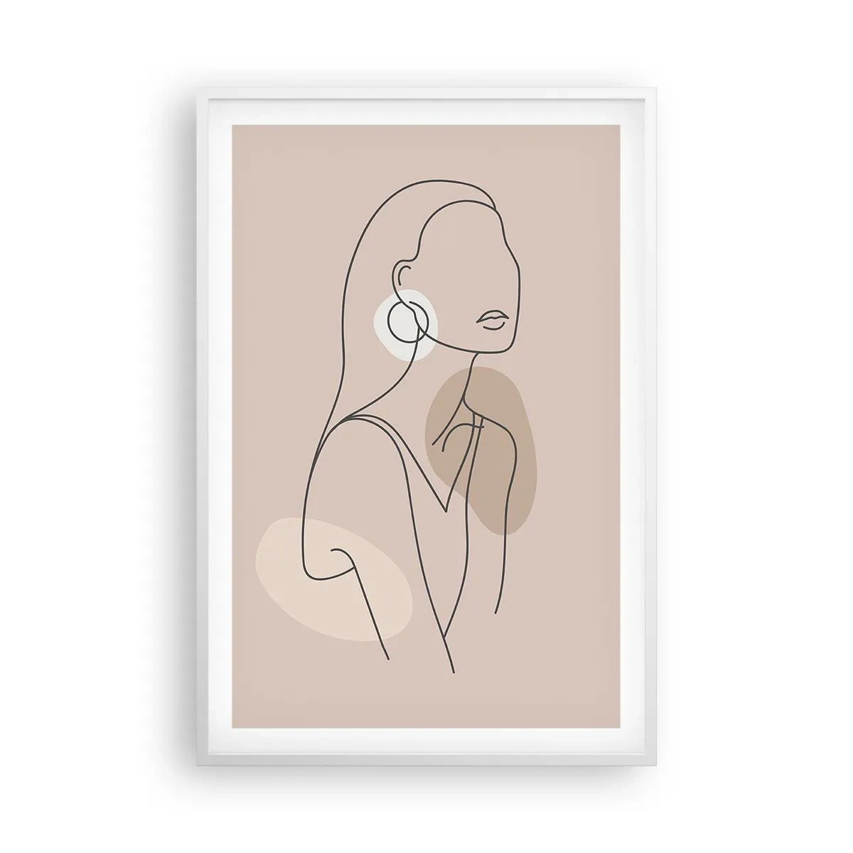 Plagát v bielom ráme - Dievčenská ikona - 61x91 cm