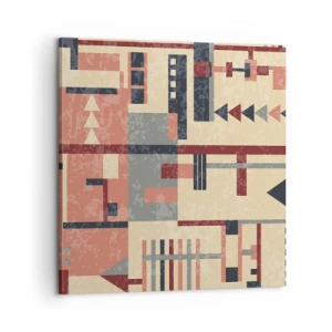 Obraz na plátne - Vodorovná a zvislá kombinácia - 60x60 cm