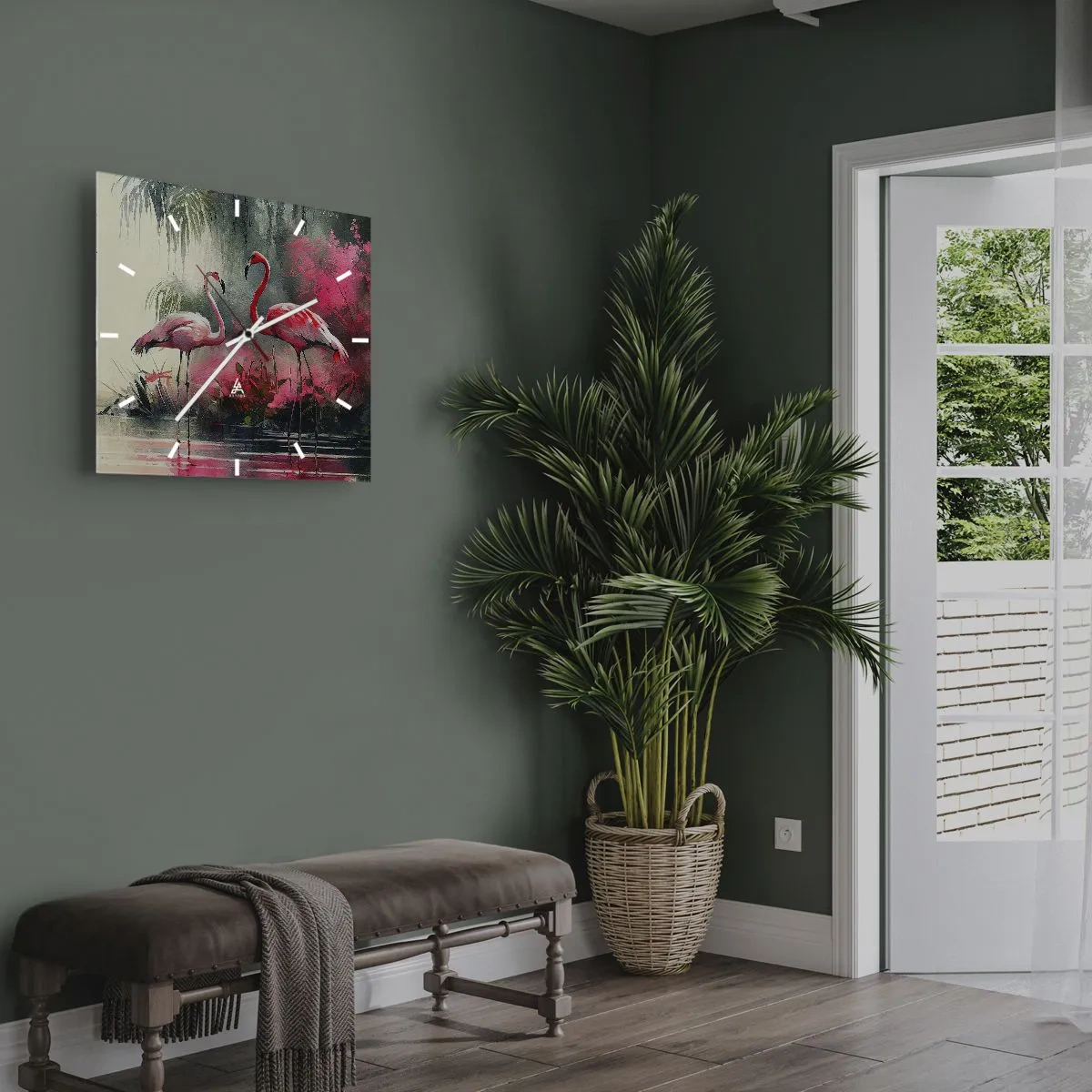 Nástenné hodiny - Hodiny prírodného kúzla - 30x30 cm