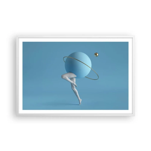 Plagát v bielom ráme - Šialenstvo planét - 91x61 cm