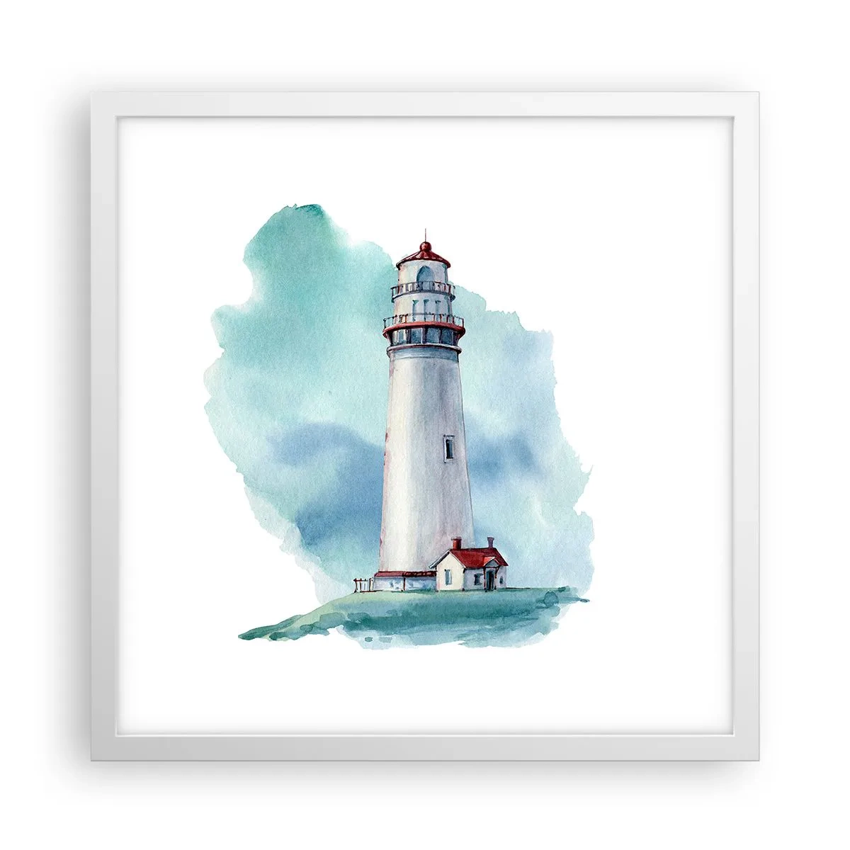 Plagát v bielom ráme - Nežná sestra blankytu - 40x40 cm