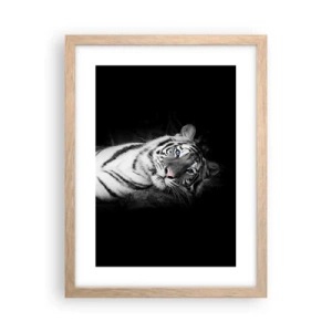 Plagát v ráme zo svetlého duba - Divočina a pokoj - 30x40 cm