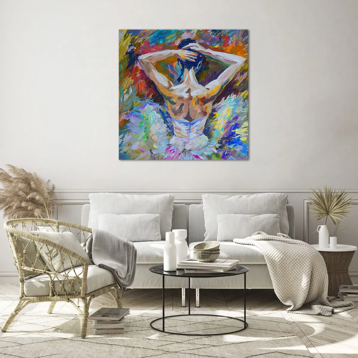 Obraz na skle - To môže byť všetko - 70x70 cm