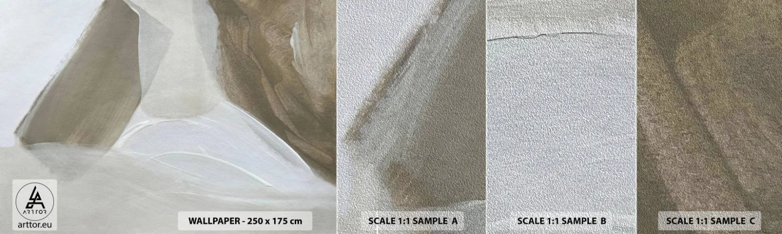 Vzorka fototapety Premium Sand - Vlna bielej - Svetlý, Kus, Minimalistický - 100x30 cm