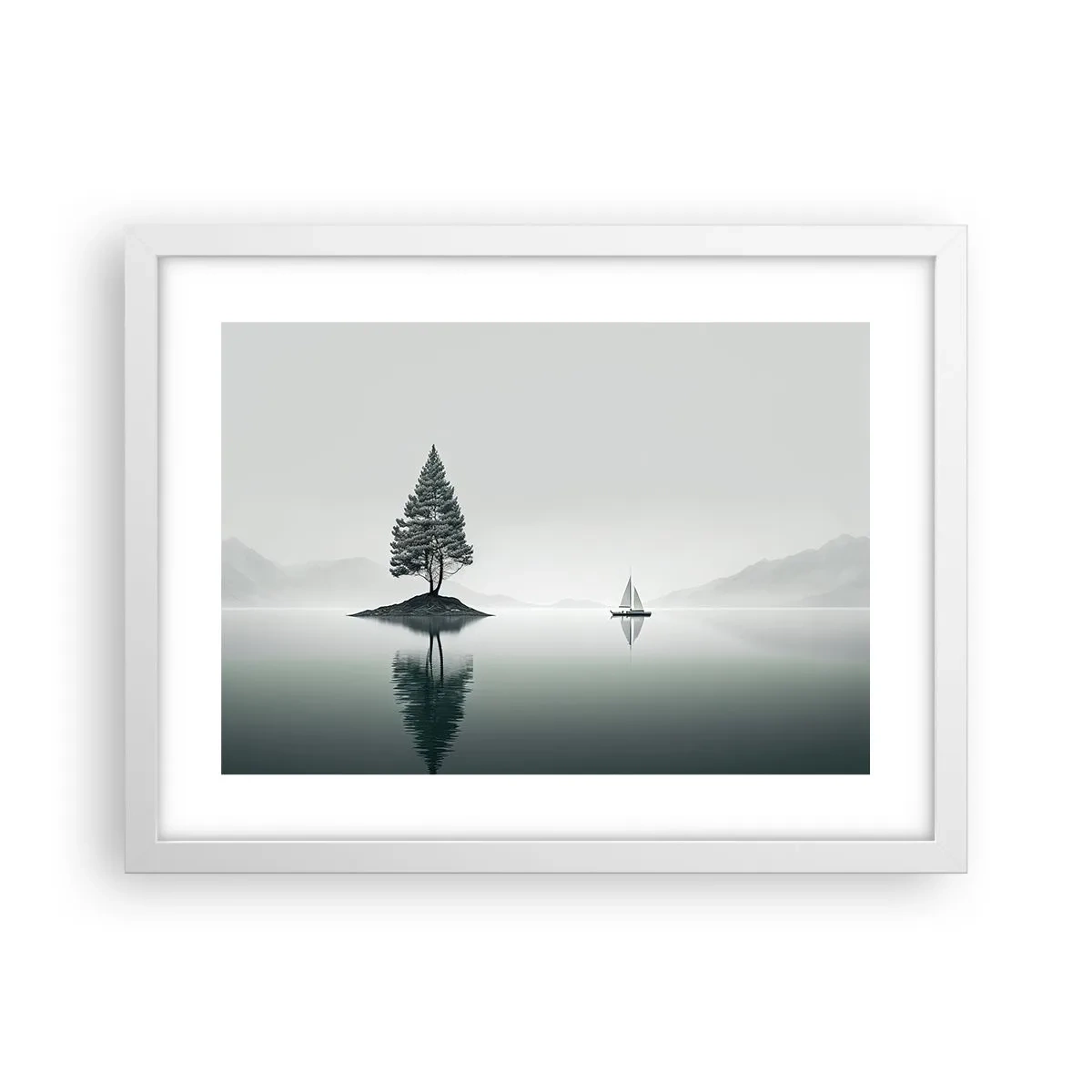Plagát v bielom ráme - Snívanie - 40x30 cm