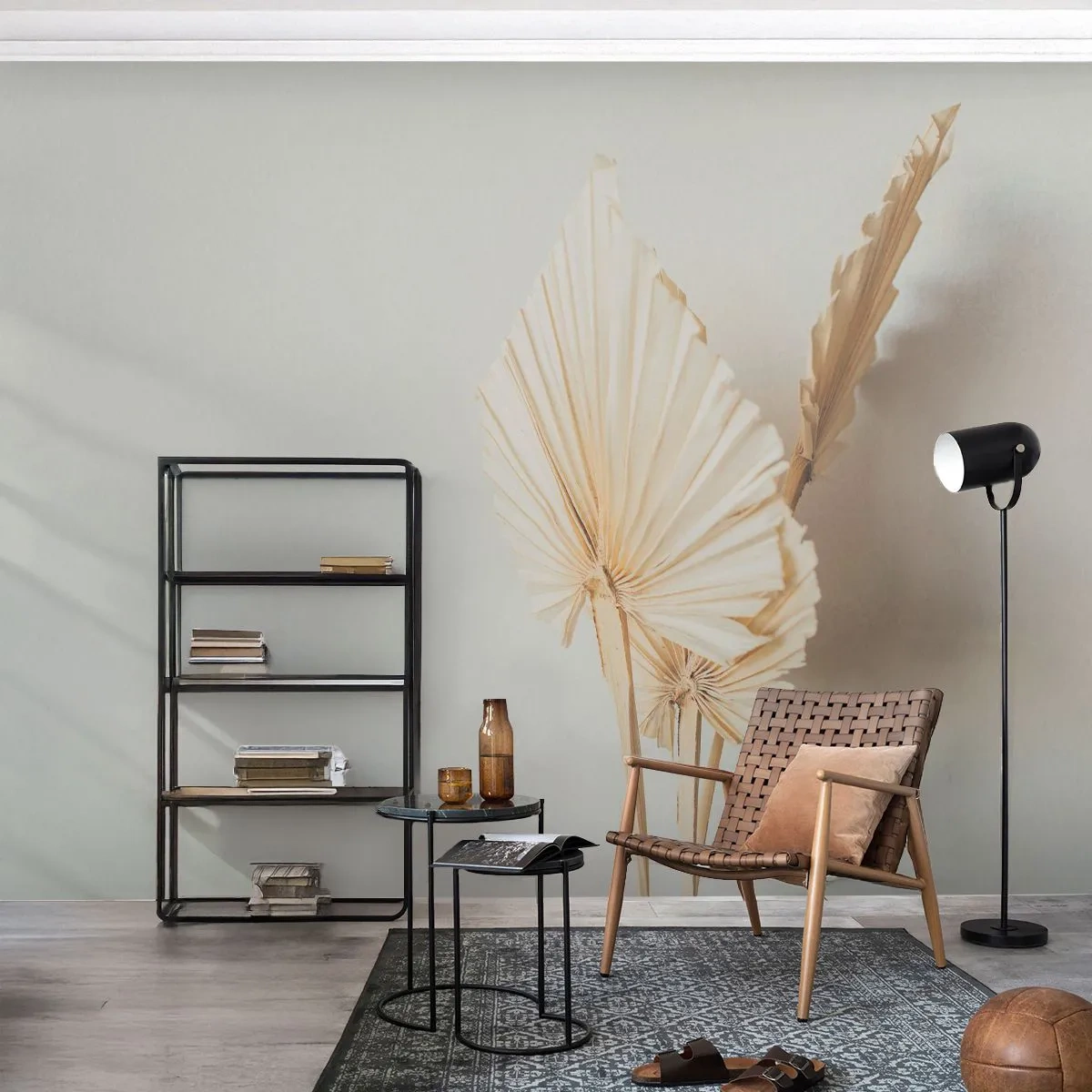 Fototapeta Premium Sand - Keď potrebuješ útechu - Svetlý, Minimalizmus, List - 350x256 cm