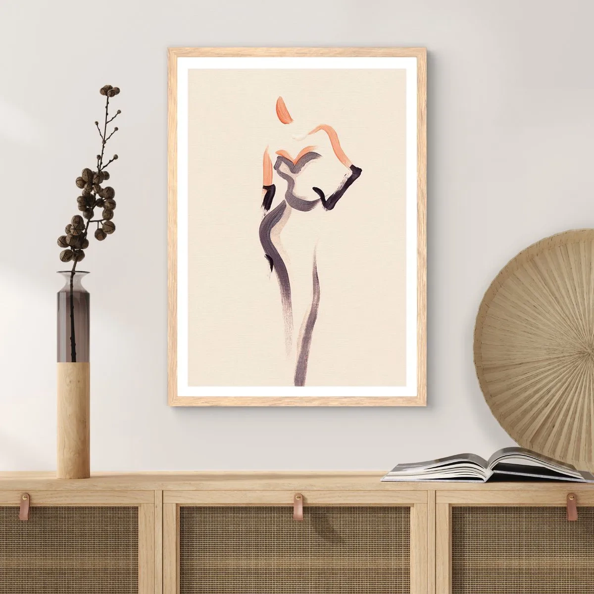 Plagát v ráme zo svetlého duba - Zo zlatých rokov Hollywoodu - 50x70 cm