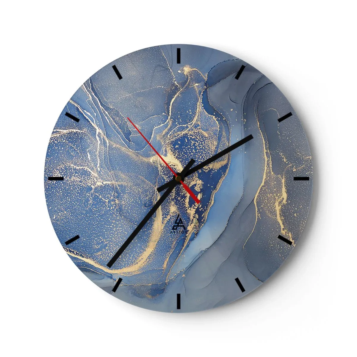 Nástenné hodiny - Zlatý prach - 40x40 cm