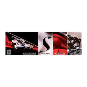 Vzorka samolepiacej fototapety Deluxe Sticker - Hudba pocitov - Hudba, husle, Hudobný nástroj - 100x30 cm