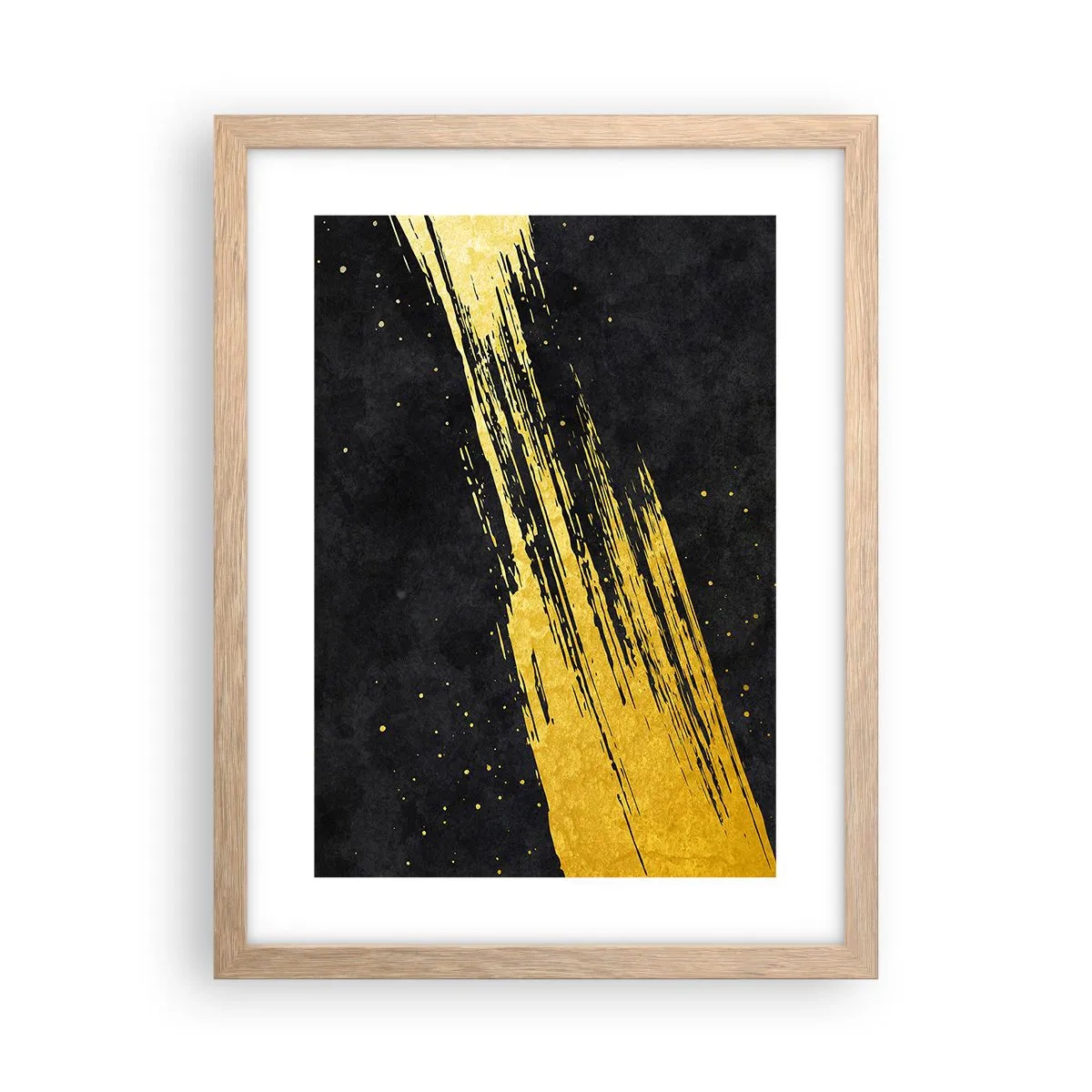 Plagát v ráme zo svetlého duba - Skok do hyperpriestoru - 30x40 cm