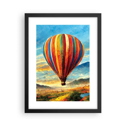 Plagát v čiernom ráme - V tichu je toho vidieť viac - 30x40 cm