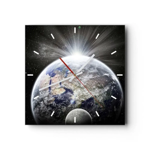 Nástenné hodiny - V plnom lesku - 30x30 cm