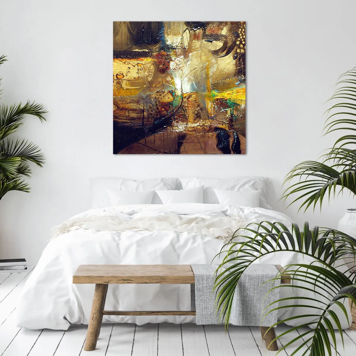 Obraz na plátne - Zima, teplejšie, horúco - 60x60 cm