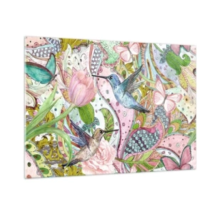 Obraz na skle - Zamotané do lián - 100x70 cm