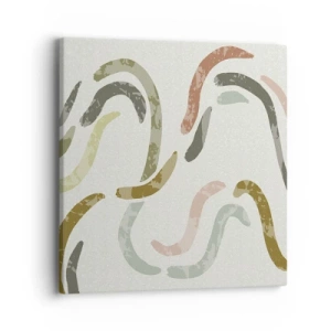 Obraz na plátne - Radostný tanec abstrakcie - 40x40 cm