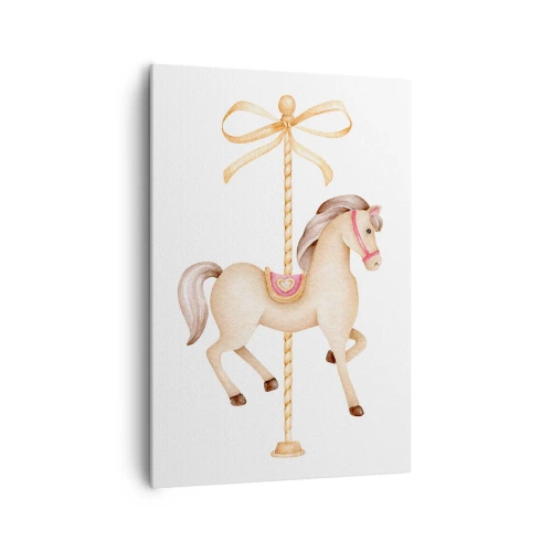 Obraz na plátne - Elegantným klusom - 70x100 cm