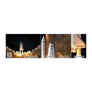 Vzorka Fototapeta Standard Eco - Ad astra! - Kozmos, Astronómia, Kozmická loď - 100x30 cm