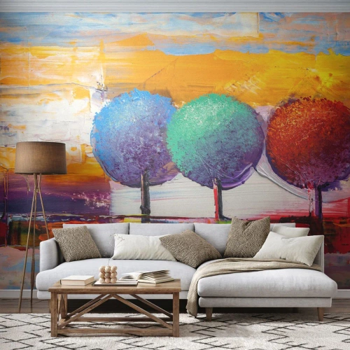 Samolepiaca Fototapeta Deluxe Sticker - Do tretice všetko dobré - Krajina, Stromy, Kus - 350x256 cm