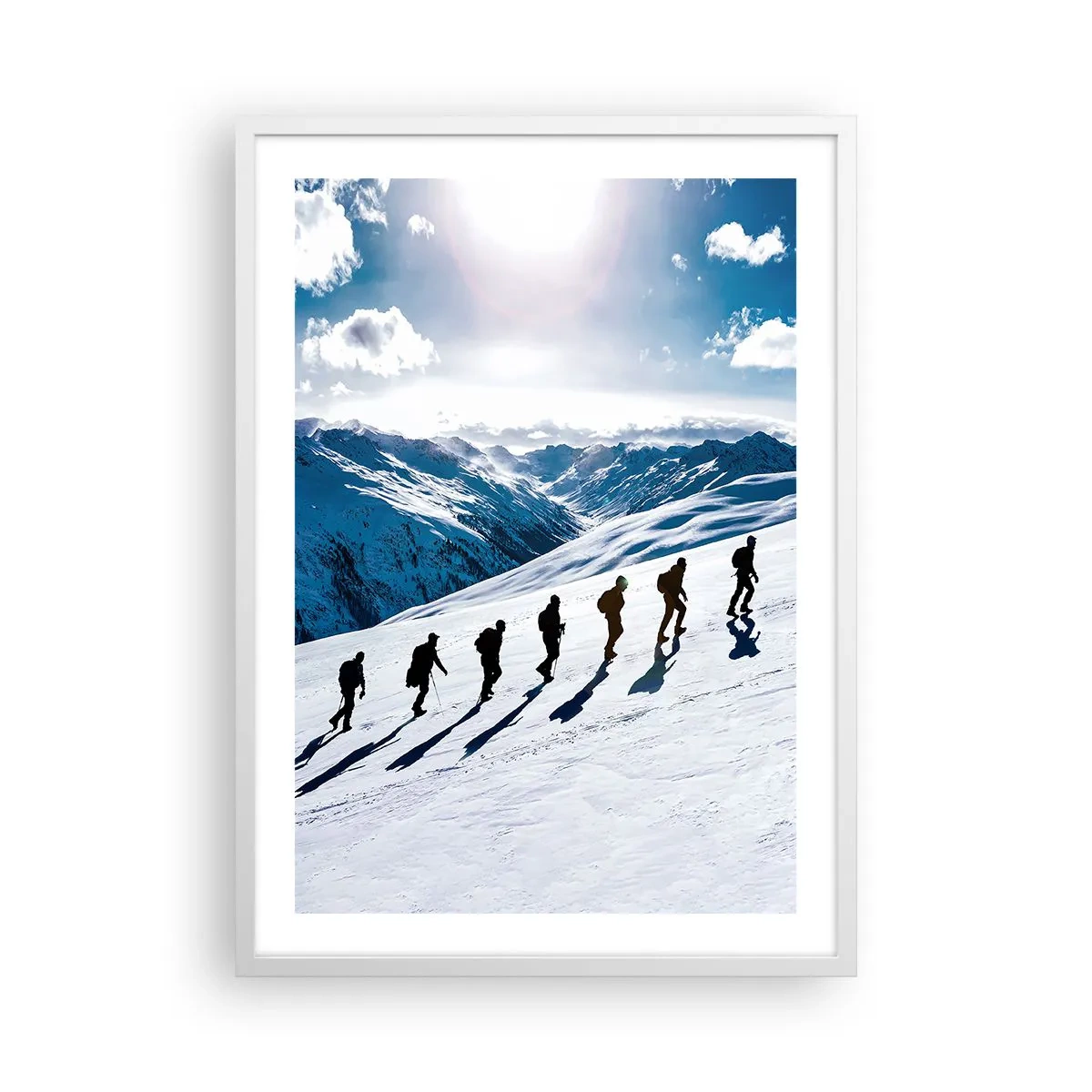 Plagát v bielom ráme - Tím dobývateľov - 50x70 cm