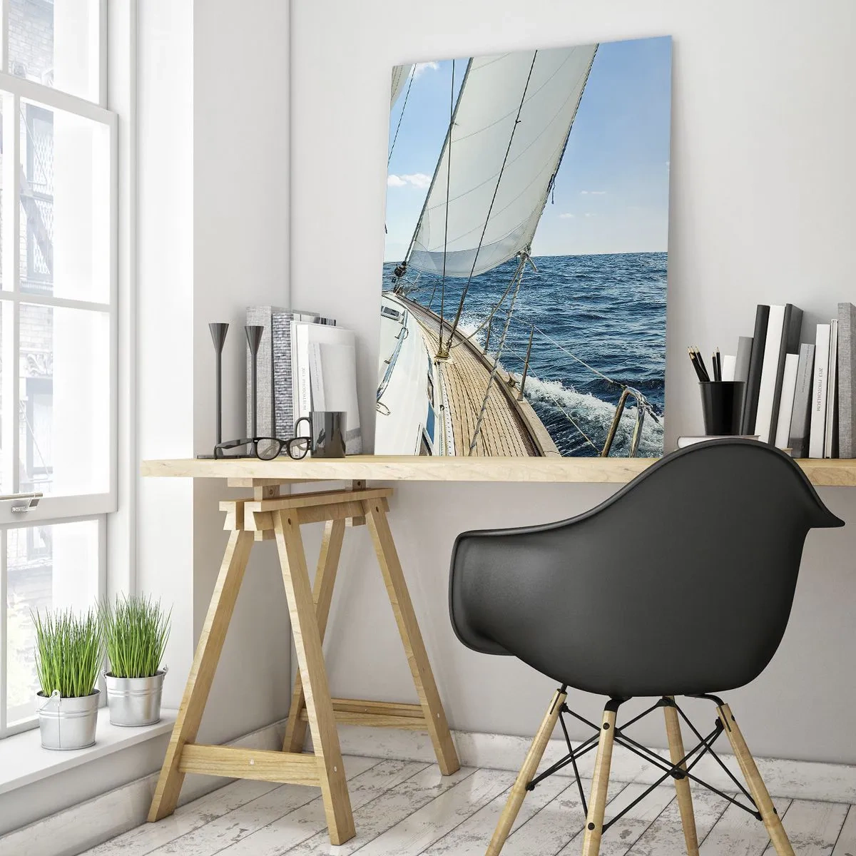 Obraz na skle - Ahoj, dobrodružstvo - 50x70 cm