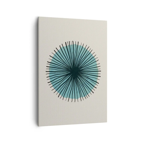 Obraz na plátne - Žiariaca modrá - 50x70 cm