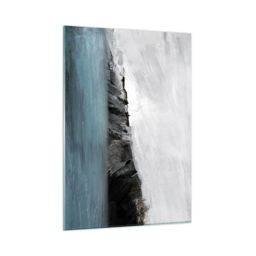 Obraz na skle - Voda – zem: stret živlov - 50x70 cm