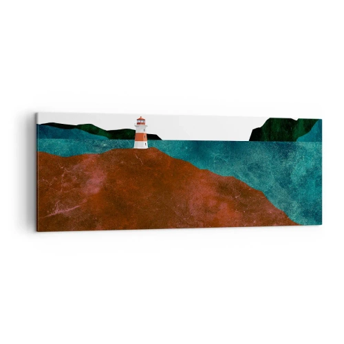 Obraz na plátne - Hľadiaca na more - 140x50 cm