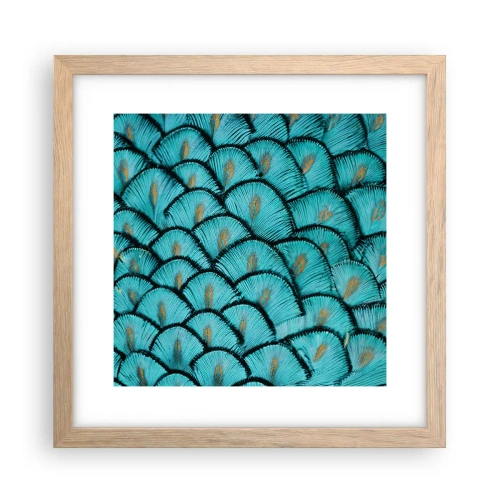 Plagát v ráme zo svetlého duba - Veľká slávnosť peria - 30x30 cm