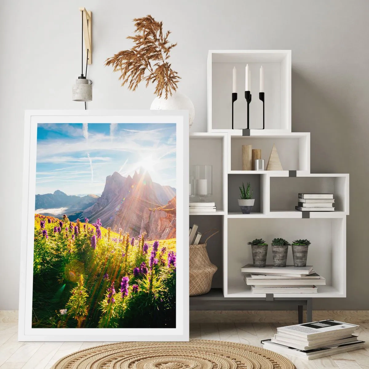 Plagát v bielom ráme - Tajomný život bylín - 61x91 cm