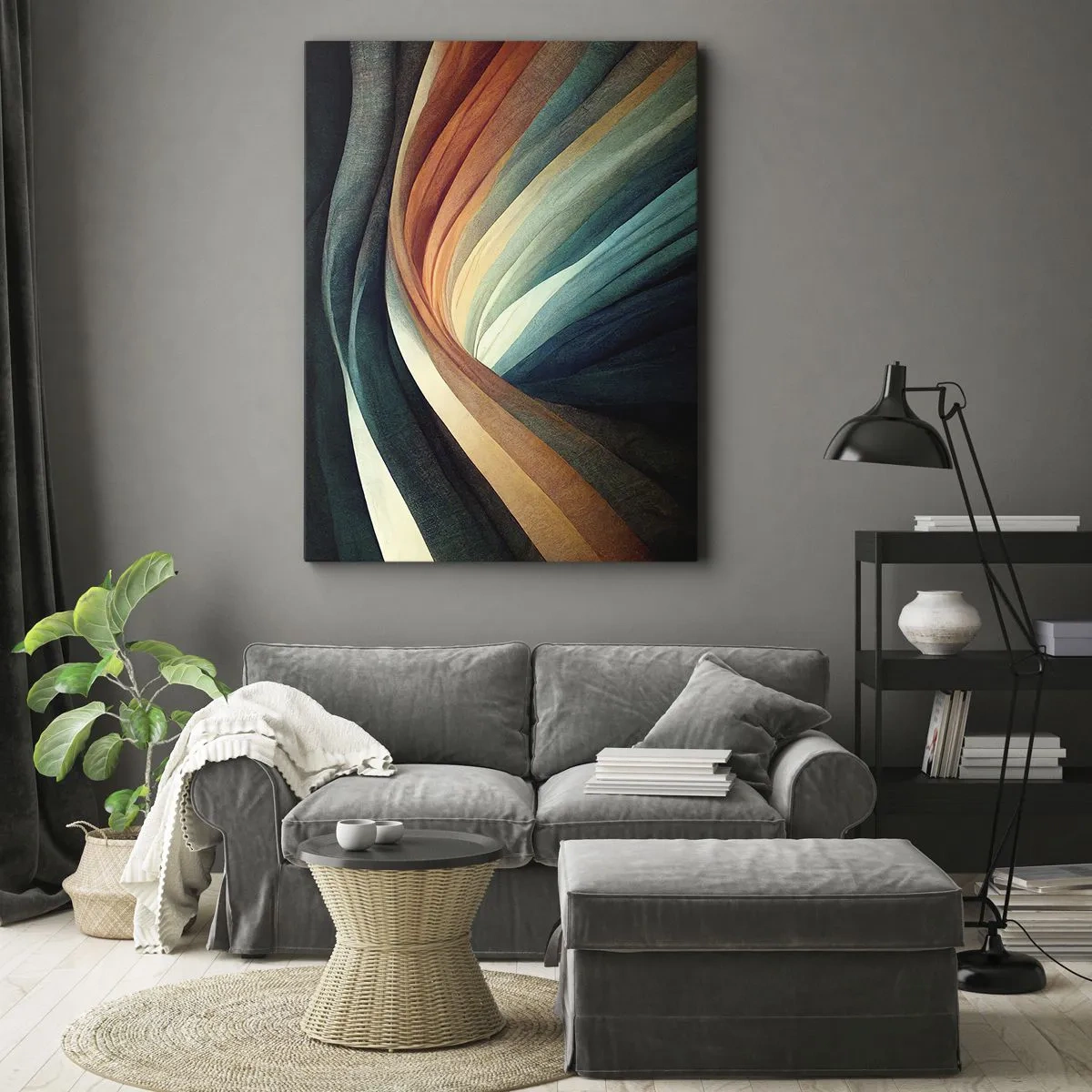 Obraz na plátne - Utkané z farieb - 50x70 cm