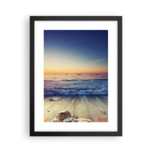 Plagát v čiernom ráme - Čo je za obzorom? - 30x40 cm